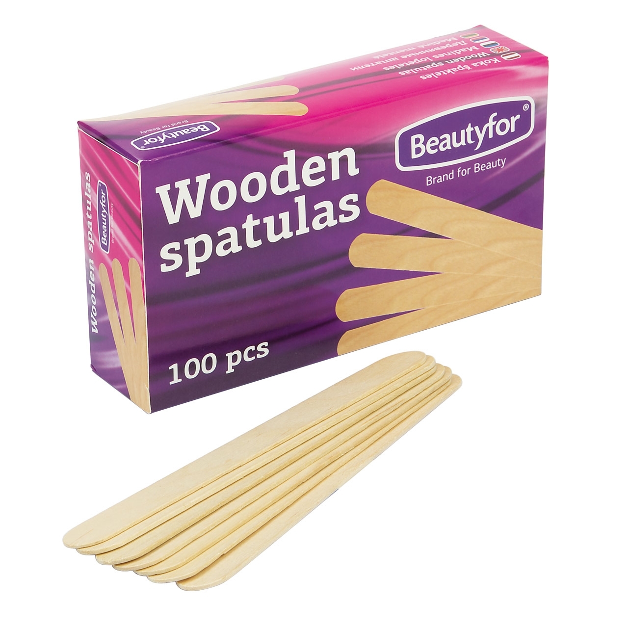 Holzspatel breit Beautyfor 100 Stück