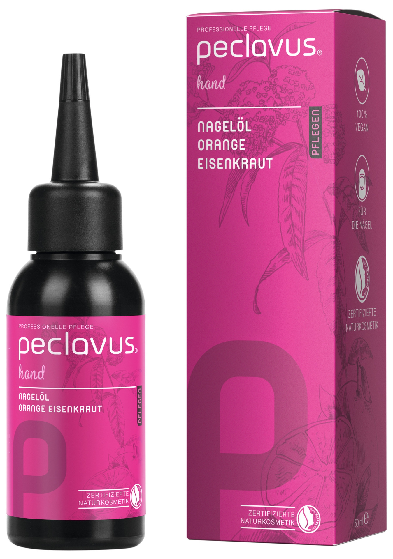PECLAVUS Nagelöl Orange Eisenkraut 50 ml | Pflege