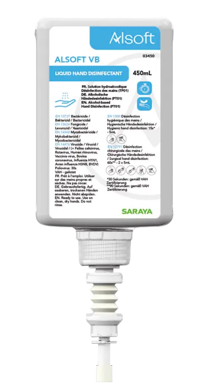 Saraya Alsoft VB Händedesinfektion 450 ml