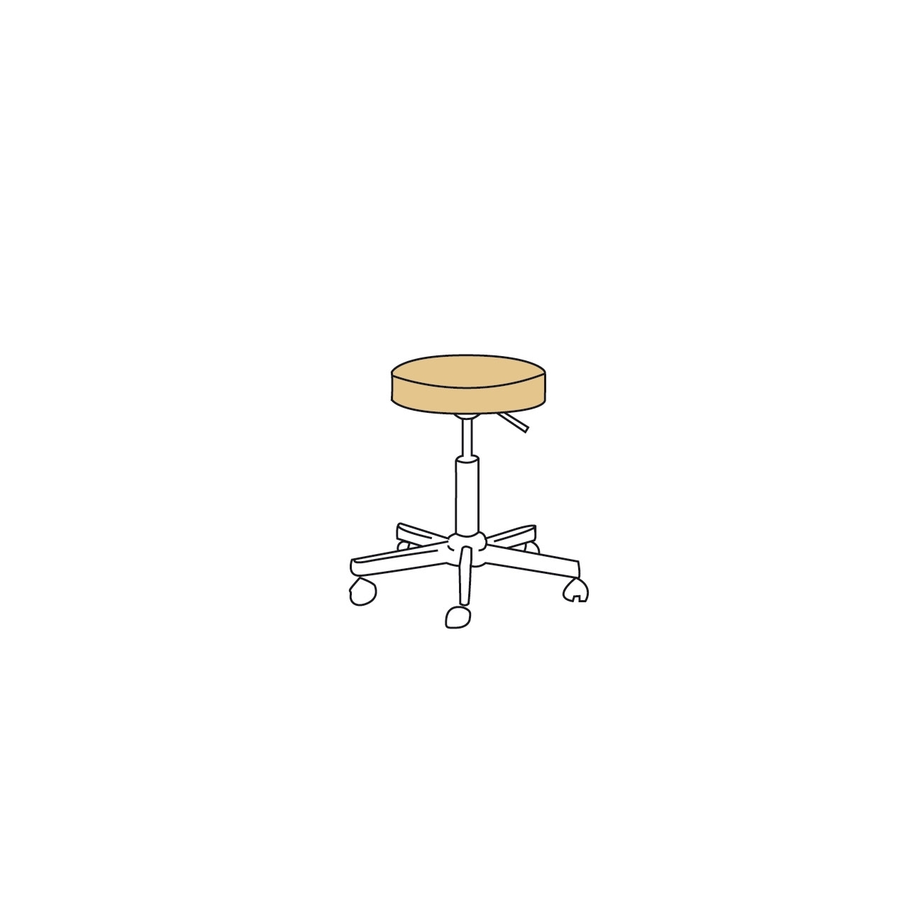BAEHR Einmalbezug Vlies für Hocker oder Beinauflage bis Ø 45cm (24 Stück)