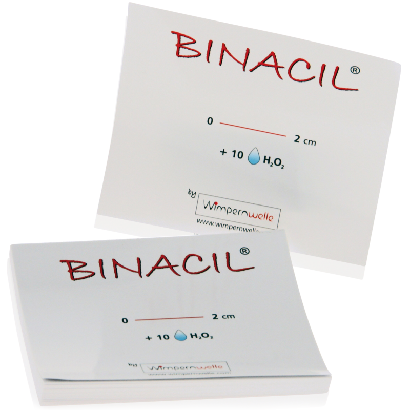 Wimpernwelle BINACIL Anmischblock, Block 50 Blatt