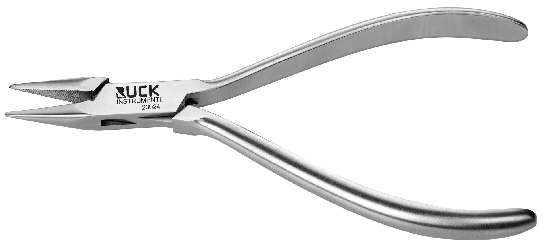 RUCK INSTRUMENTE Spitzzange mit kurzen Backen/gerieft