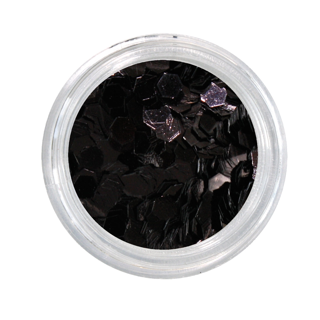 BAEHR BEAUTY CONCEPT NAILS Nailglitter Paillet.Midi Sechseck black