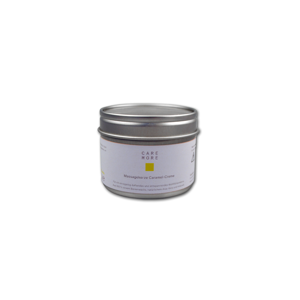 CARE MORE Massagekerze 100 ml Caramel-Creme