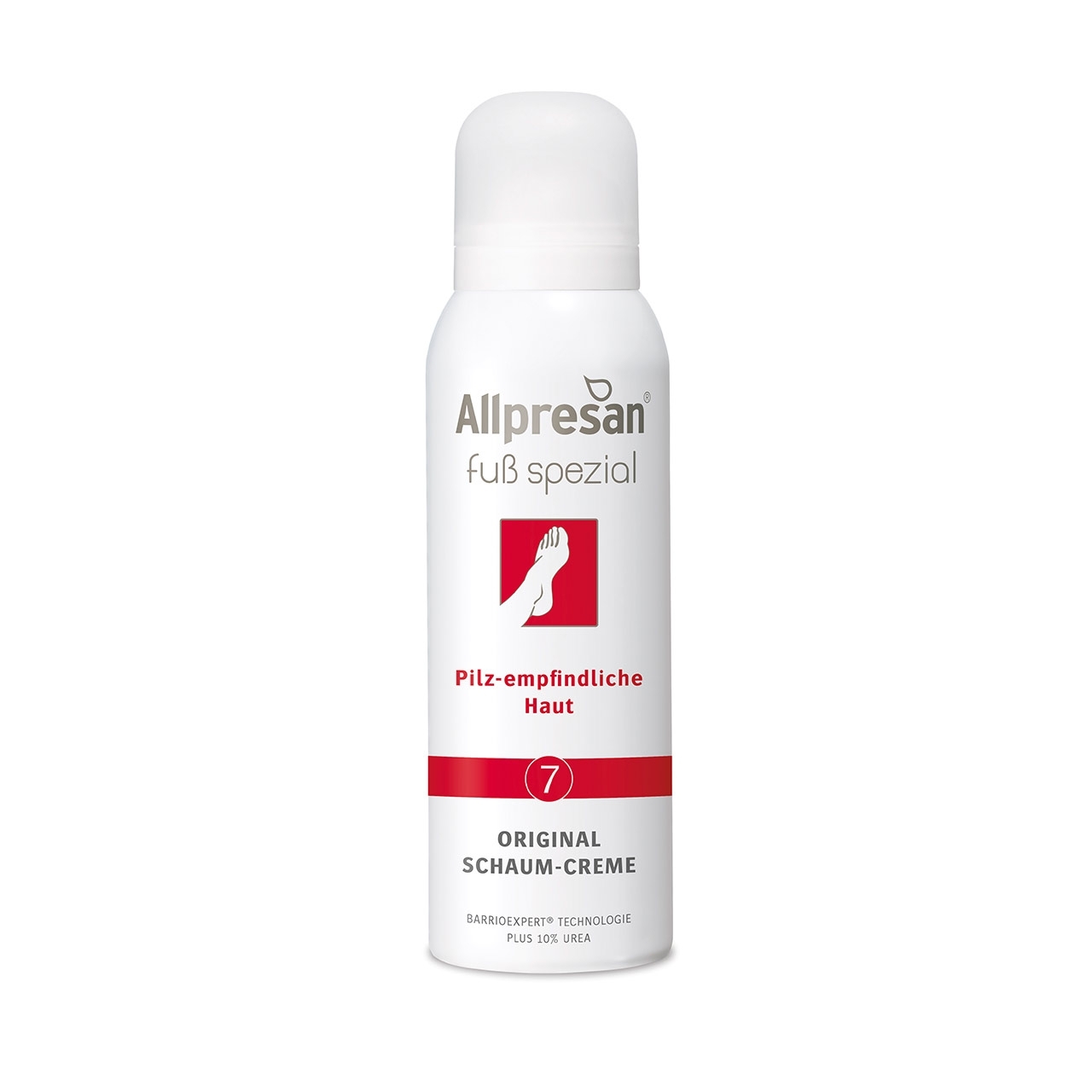 Allpresan Schaum-Creme Fuß Spezial 7, pilz-empfindliche Haut, 125 ml