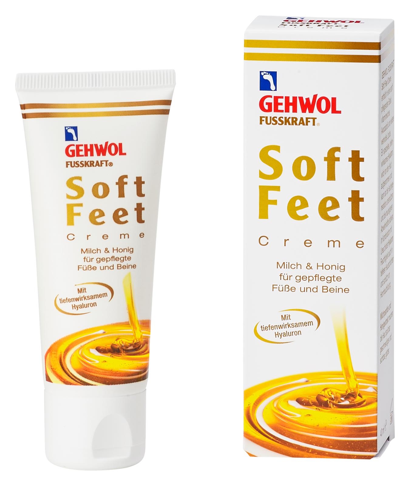🔷 GEHWOL FUSSKRAFT Soft Feet Creme mit Milch & Honig 125 ml (Staffelpreis)
