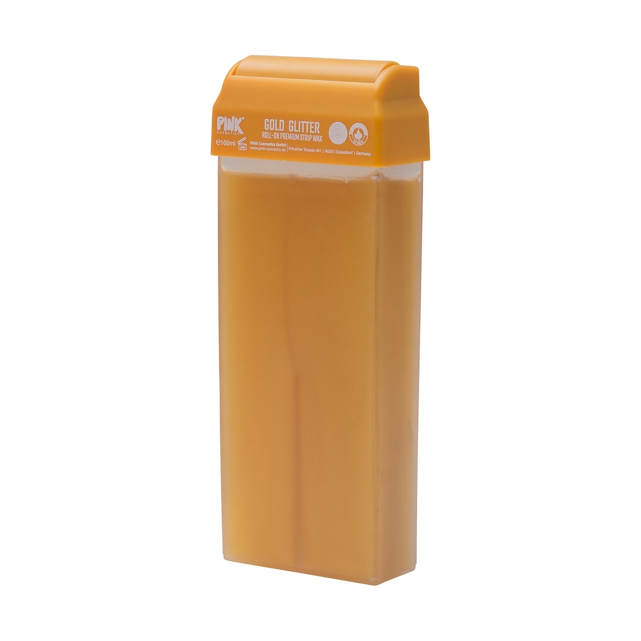 PINK COSMETICS Gold Glitter Roll-on Strip Wax 100 ml