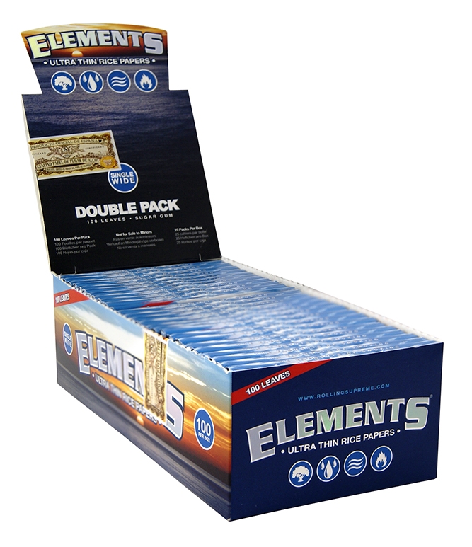Elements Papers | Single Wide Double Window, 25 x 100 Papers BOX