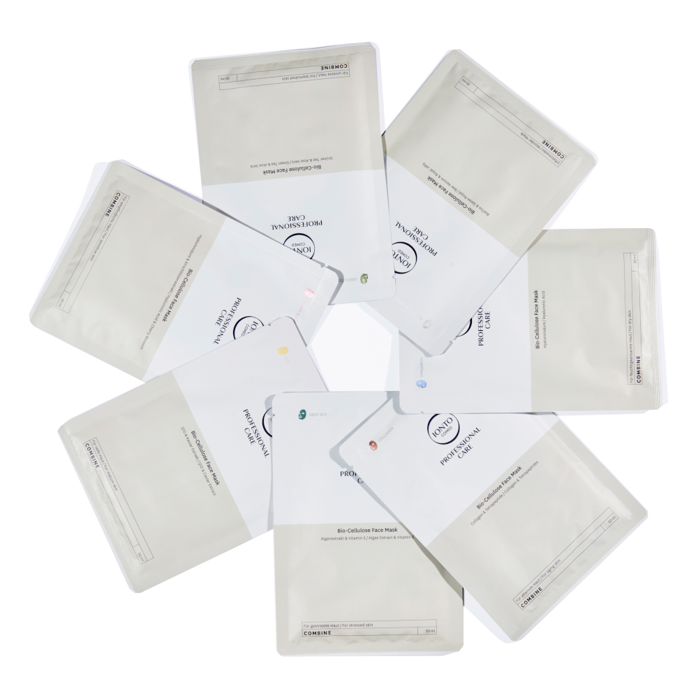 IONTO-COMED Professional Care Combine Bio-Cellulose-Mask Kennenlern-Set 7 Stück