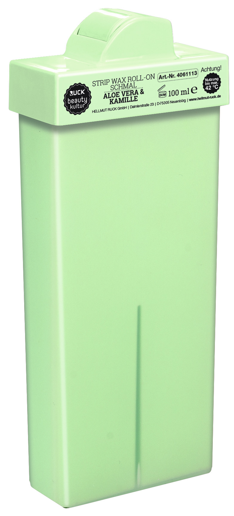 RUCK beautykultur STRIP WAX Warmwachspatrone | Aloe Vera & Kamille | schmal 100 ml