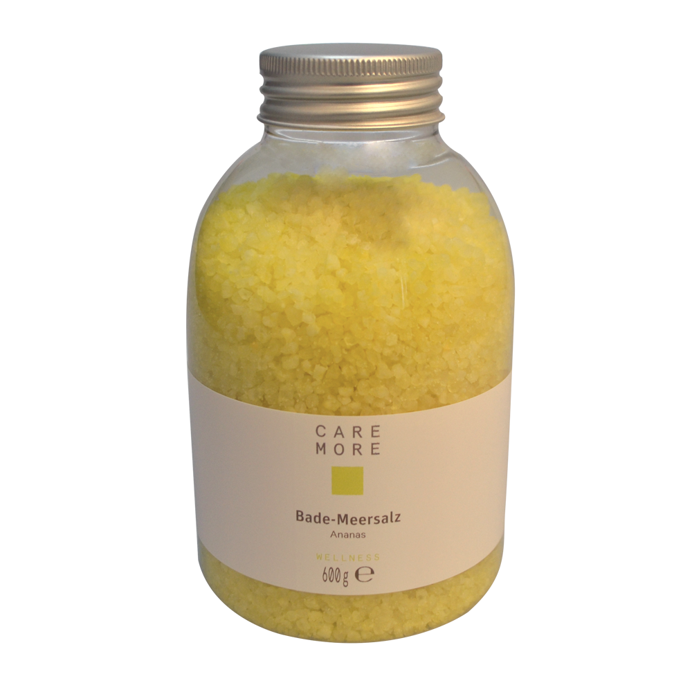 CARE MORE Bade-Meersalz 600 g Ananas