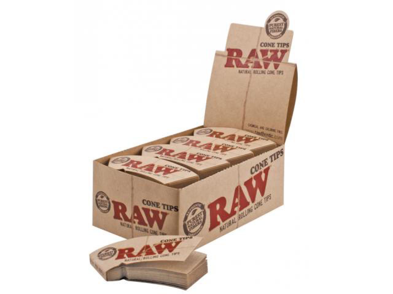 RAW Tips | Cone Shaped Tips PERFORATED | 32 Blatt