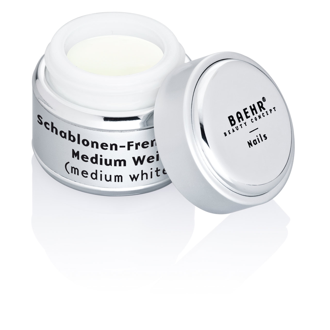 BAEHR BEAUTY CONCEPT NAILS Schablonen French-Gel Medium Weiß 30 ml