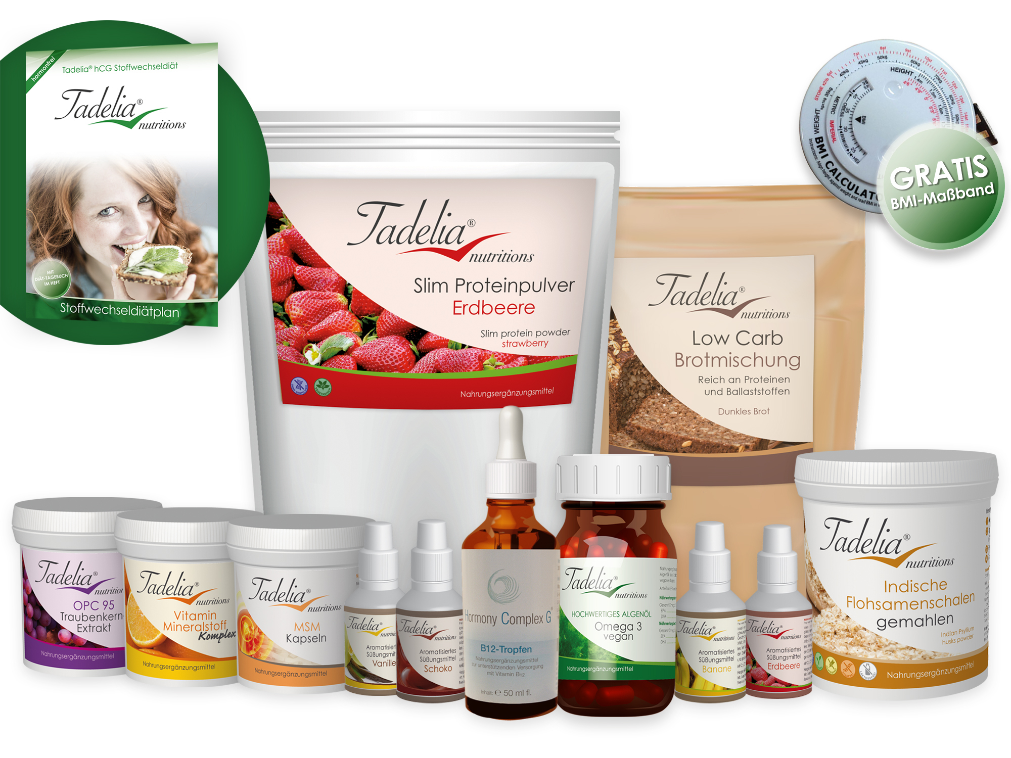 Tadelia® hCG Stoffwechseldiät PAKET 1 | Starterset mit Hormony Complex G