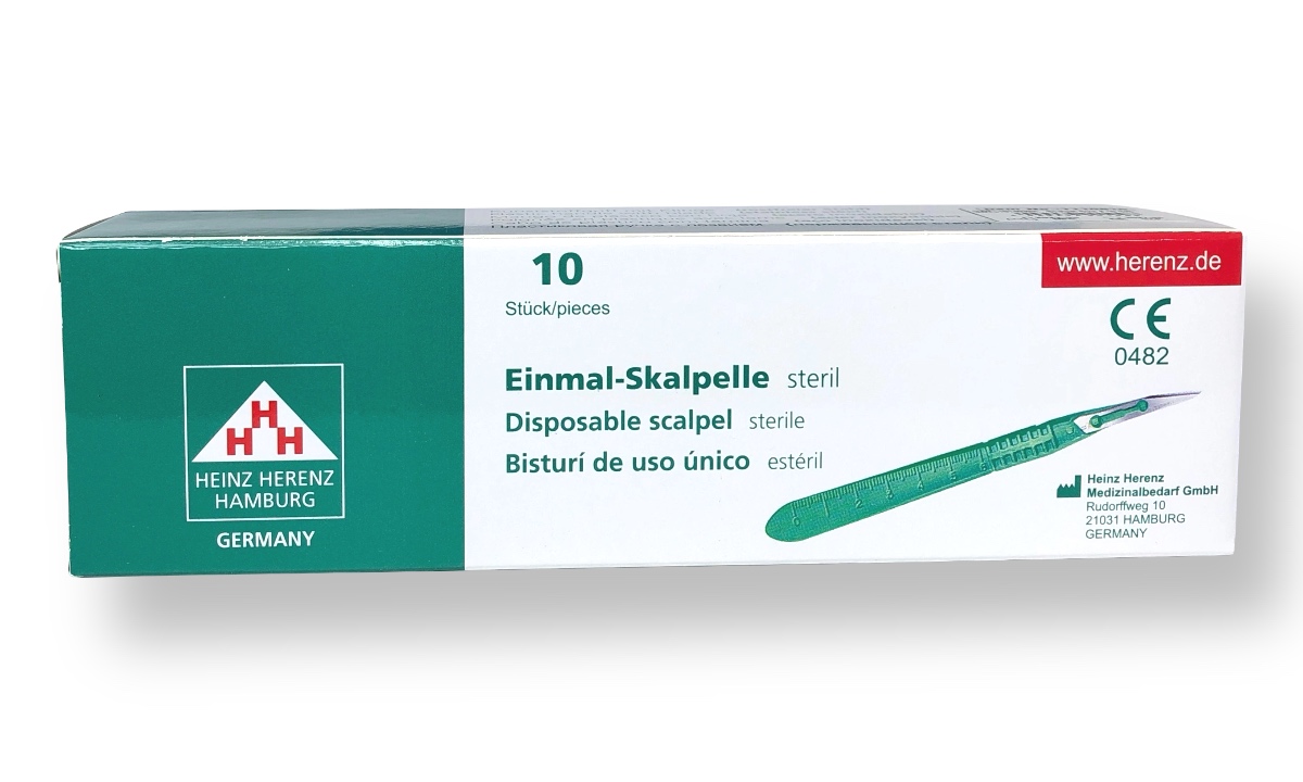 HEINZ HERENZ Einmalskalpelle 10 Stück | Figur 10