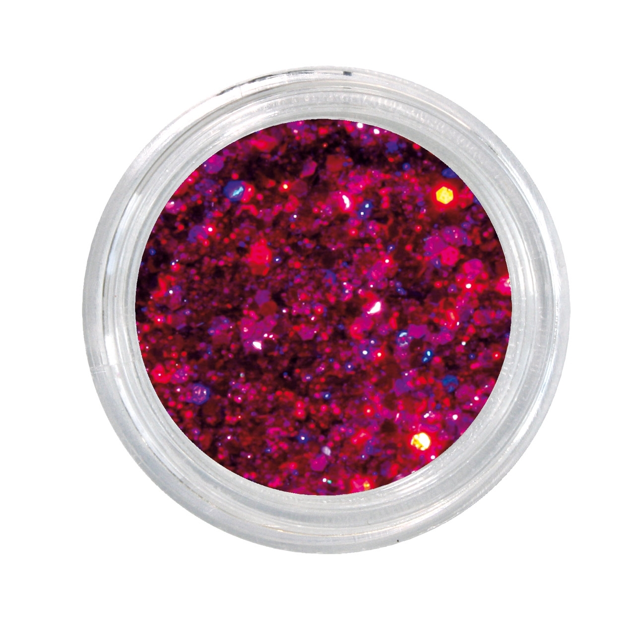 BAEHR BEAUTY CONCEPT NAILS Nailglitter Mini Sechseck fuchsia