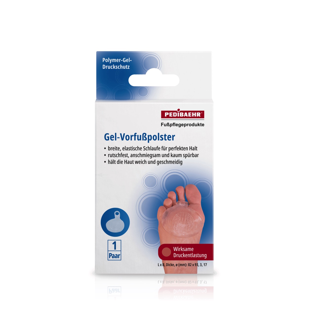 Pedibaehr Gel-Vorfußpolster 1 Paar