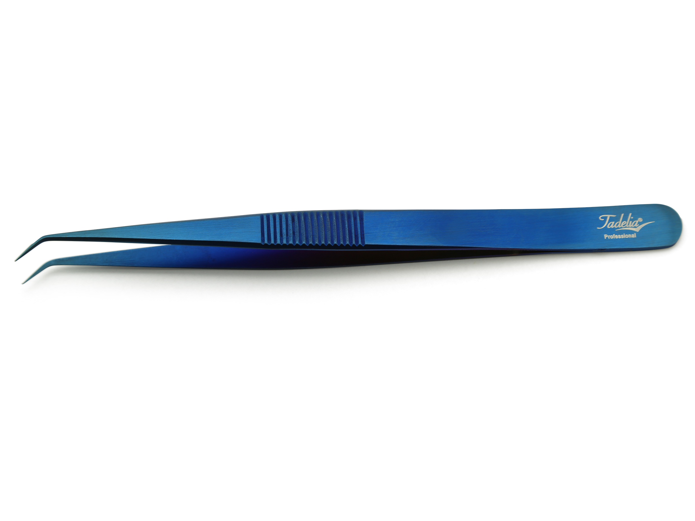 Tadelia® Professional Wimpern Pinzette gebogen | WP-103-P | Länge 14 cm
