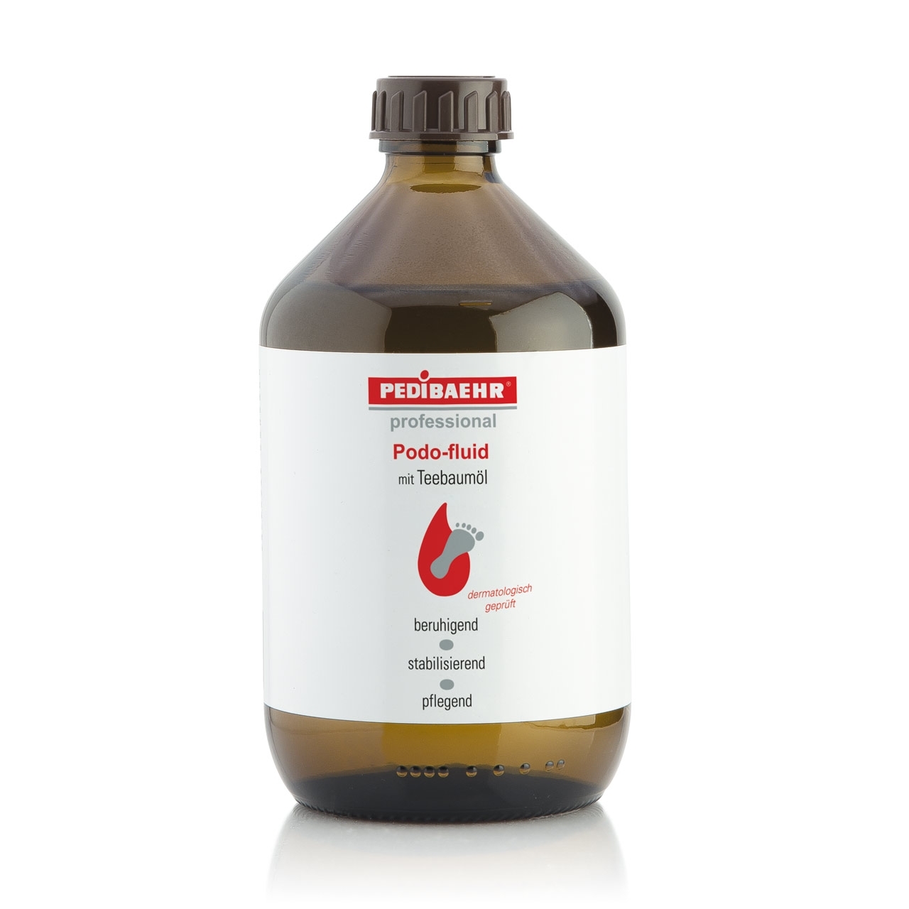 BAEHR - Podo-fluid mit Teebaumöl zur Nachbehandlung, 500ml Flasche mit Pumpe