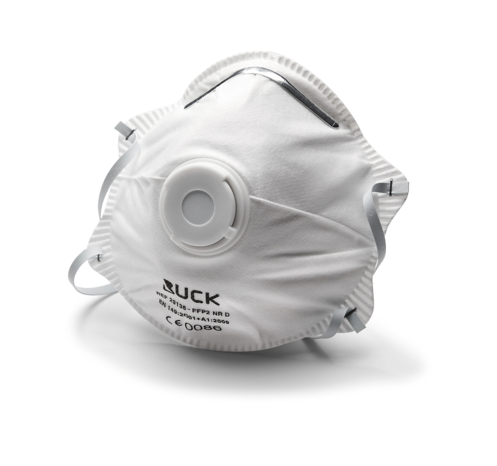 RUCK Mundschutz FFP2 mit Ventil EN 149:2001+A1:2009 | 10 Stück