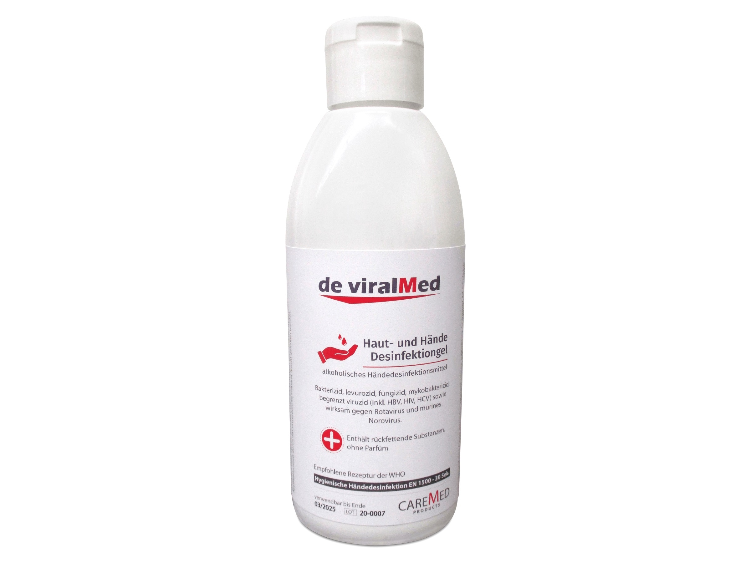 de viralMed Desinfekiongel nach EN 1500, 250 ml