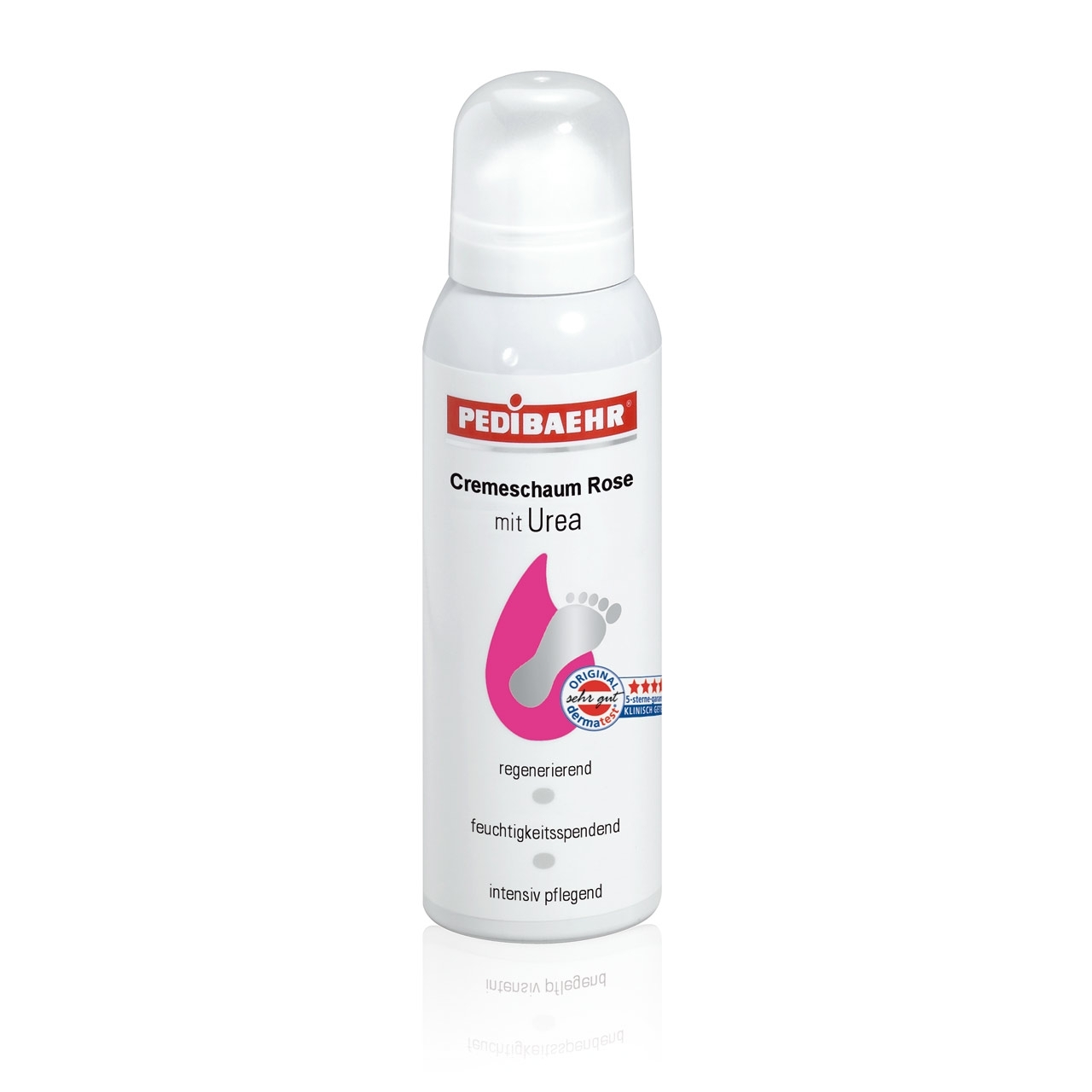 🔴 PEDIBAEHR - Cremeschaum Rose mit Urea, 125 ml
