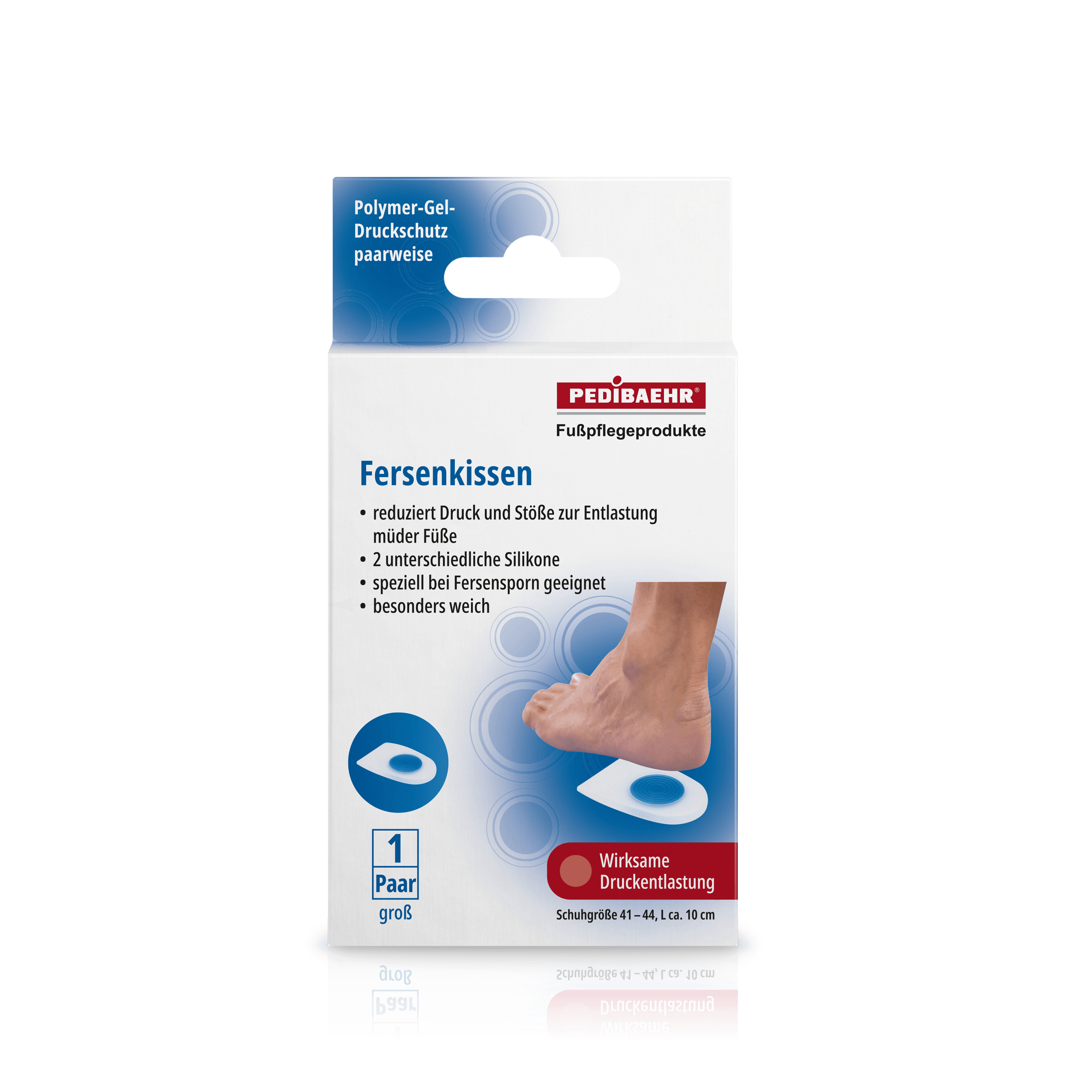 Pedibaehr Gel-Fersenkissen groß 1 Paar