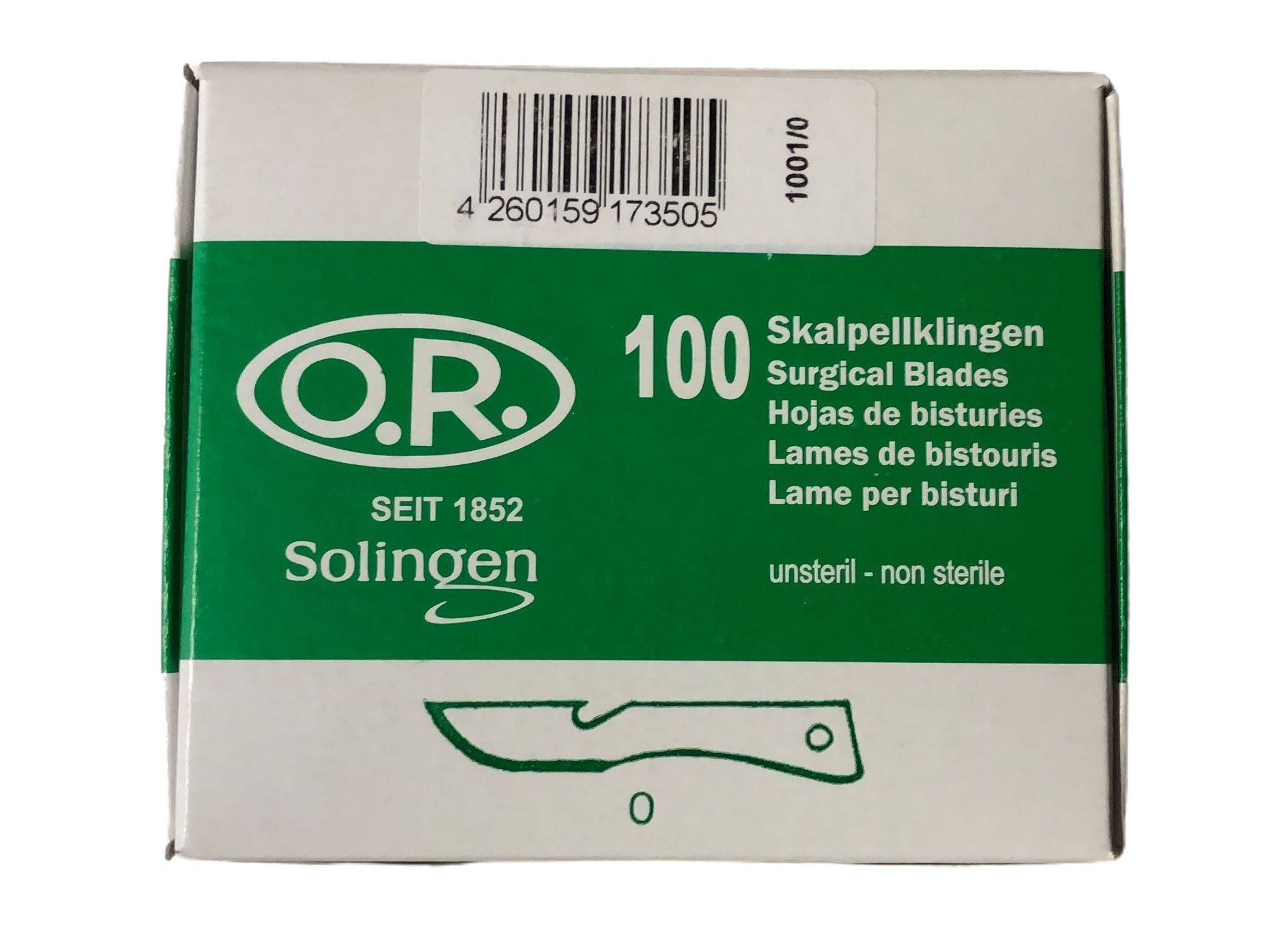 OR Skalpellklingen Figur 0 | Einwegartikel | 100 Stück