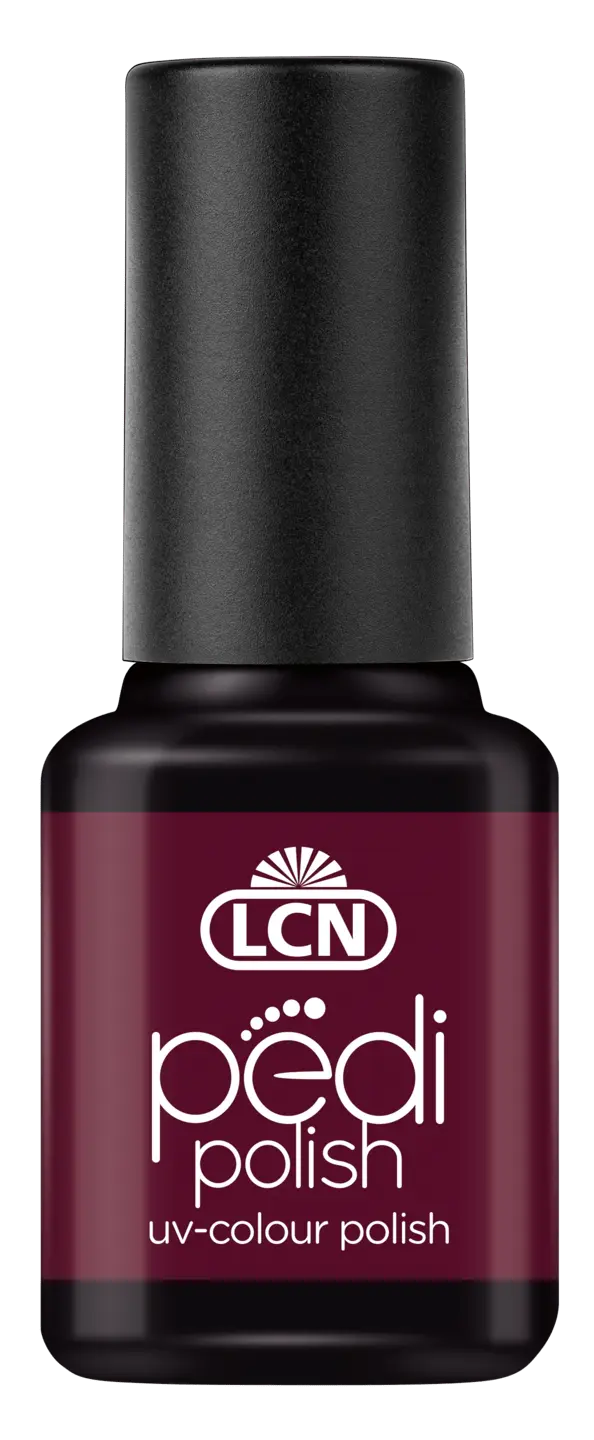 LCN Pedi Polish UV-Colour Polish - seduction in black cherry 8 ml