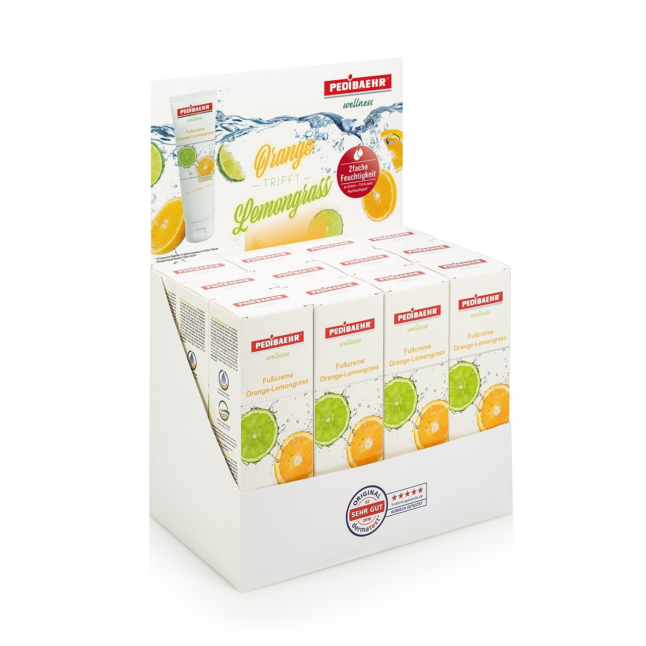 🔴 PEDIBAEHR Aktionspaket Fußcreme Orange/Lemongrass 125 ml