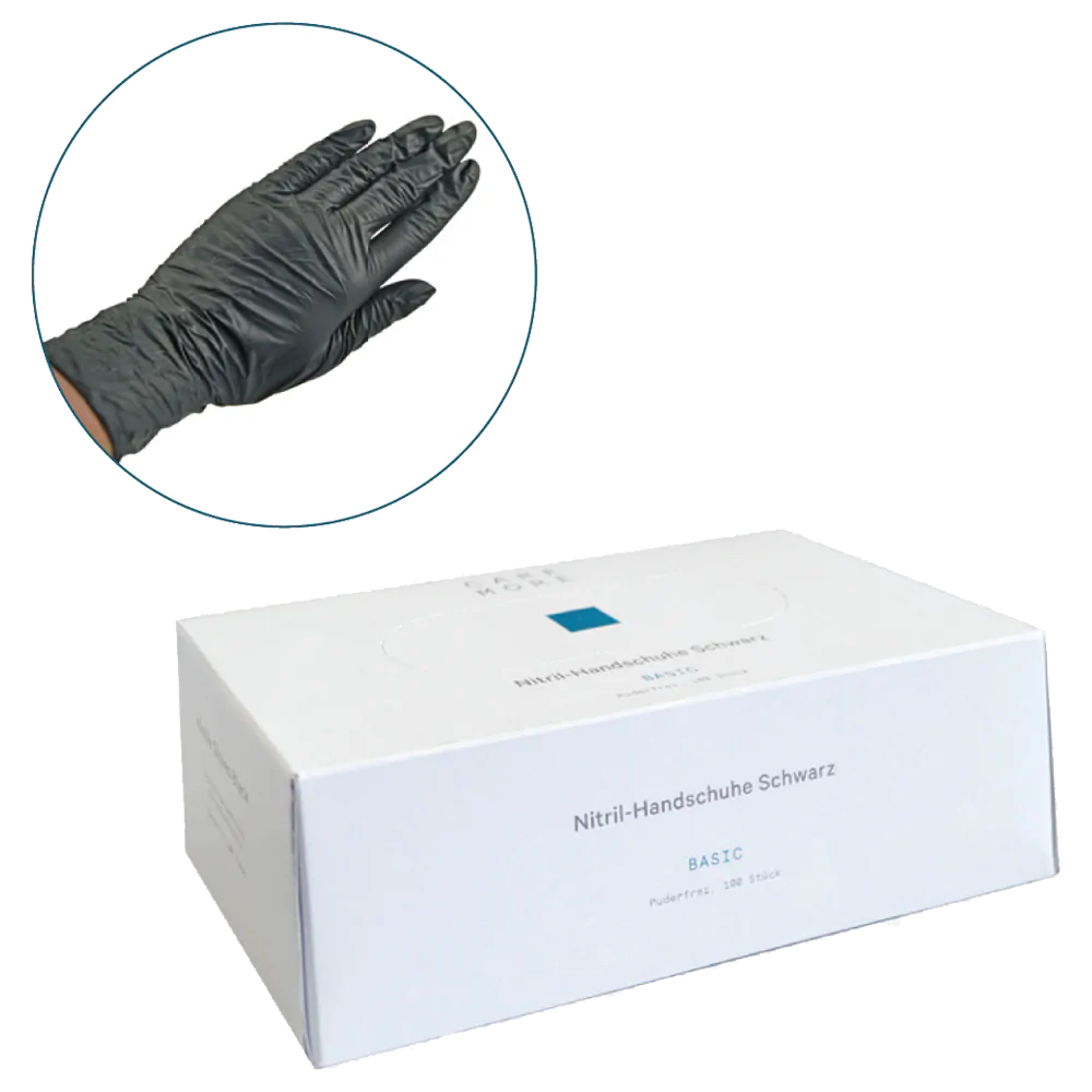 CARE MORE Nitril-Handschuhe Farbe: schwarz | Größe: M