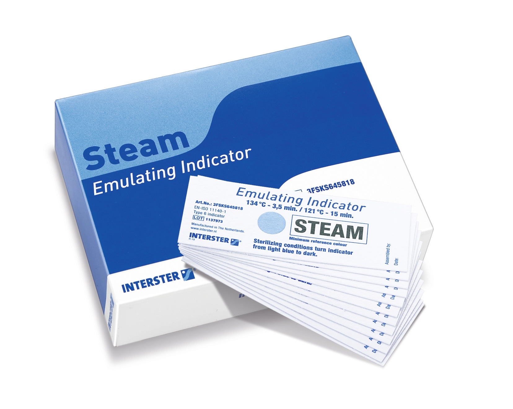 Steam Emulating Indikator | Teststreifen für Autoklaven, Klasse 5, 250 Stück