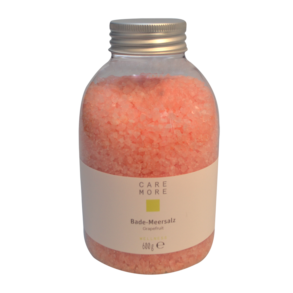 CARE MORE Bade-Meersalz 600 g Grapefruit