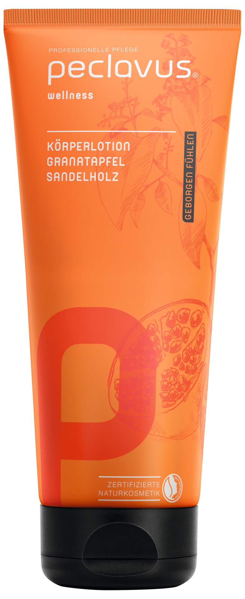 PECLAVUS Körperlotion Granatapfel Sandelholz 200 ml | Geborgen fühlen