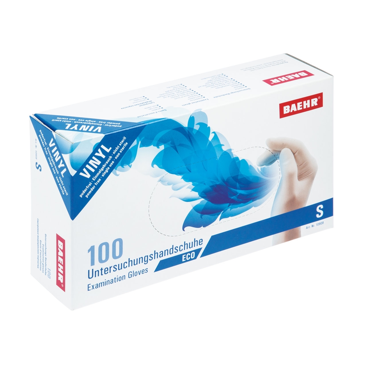 🔴 BAEHR Einmalhandschuhe Vinyl ECO | S klein 100 Stück