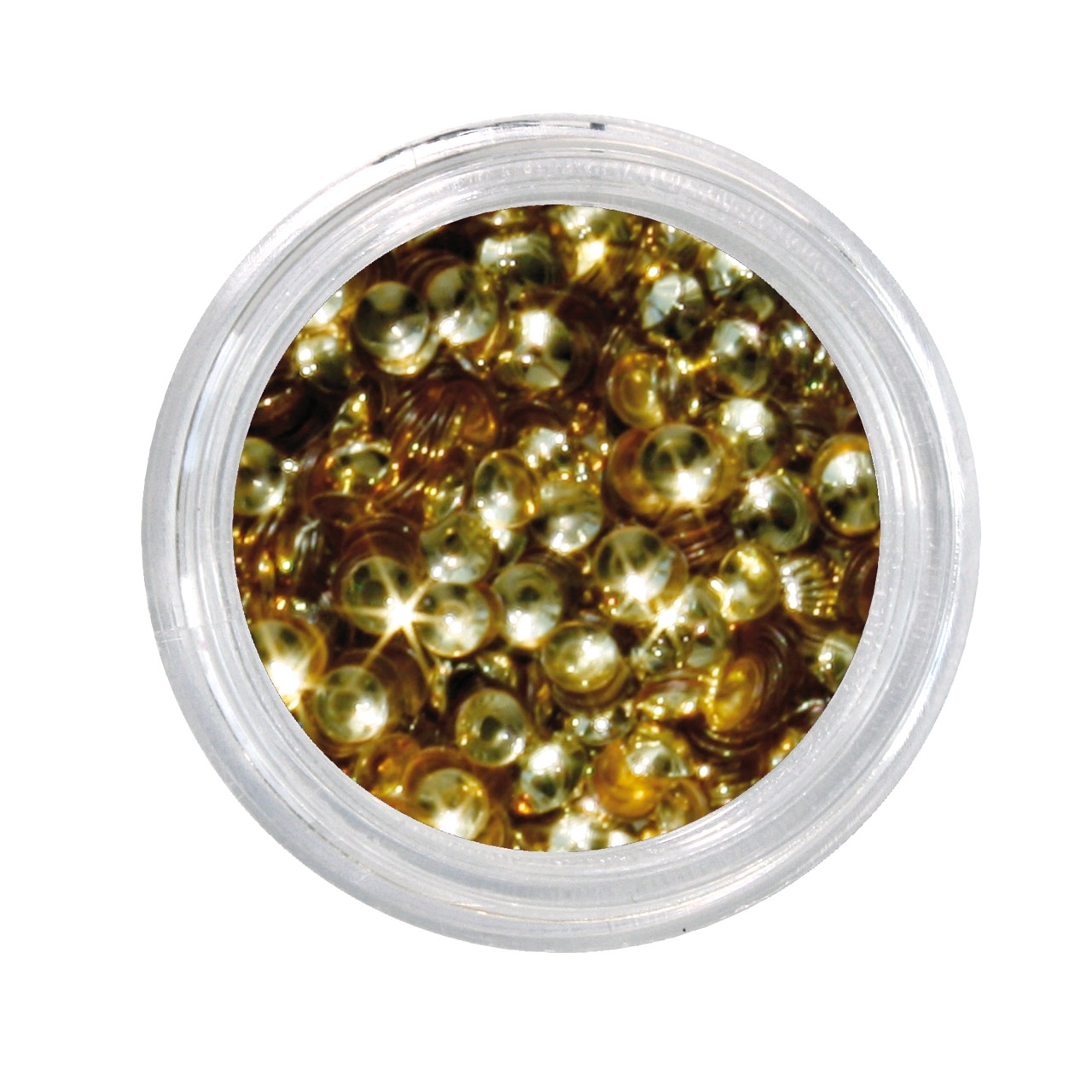BAEHR BEAUTY CONCEPT NAILS Nailglitter Pailletten Halbkugel gold