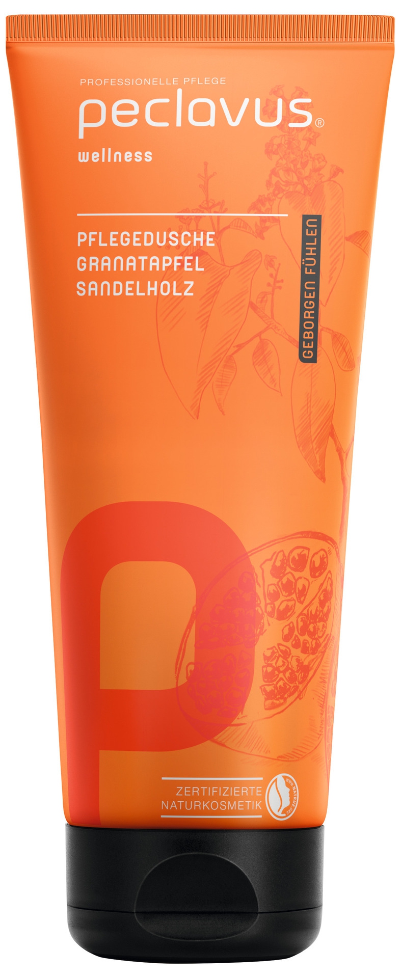 PECLAVUS Pflegedusche Granatapfel Sandelholz | Geborgen fühlen 200 ml