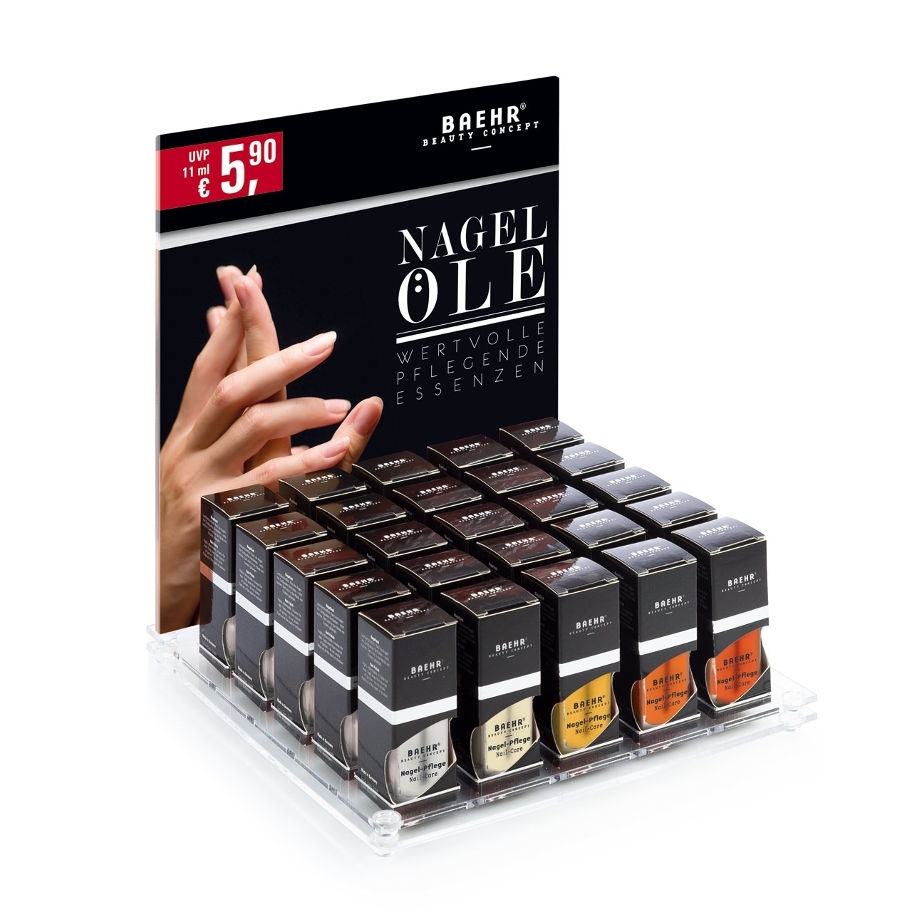 BAEHR BEAUTY CONCEPT - Nagellpflegeöl-Set im Display, 5 x 5 Stk