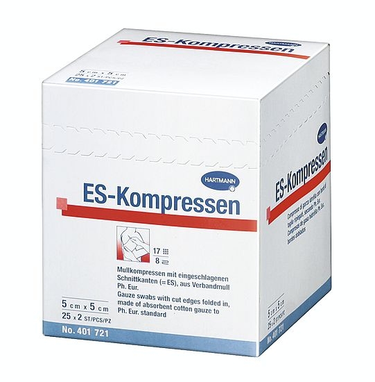 Hartmann ES-Kompressen steril 5 x 5 cm, 25 x 2 Stück