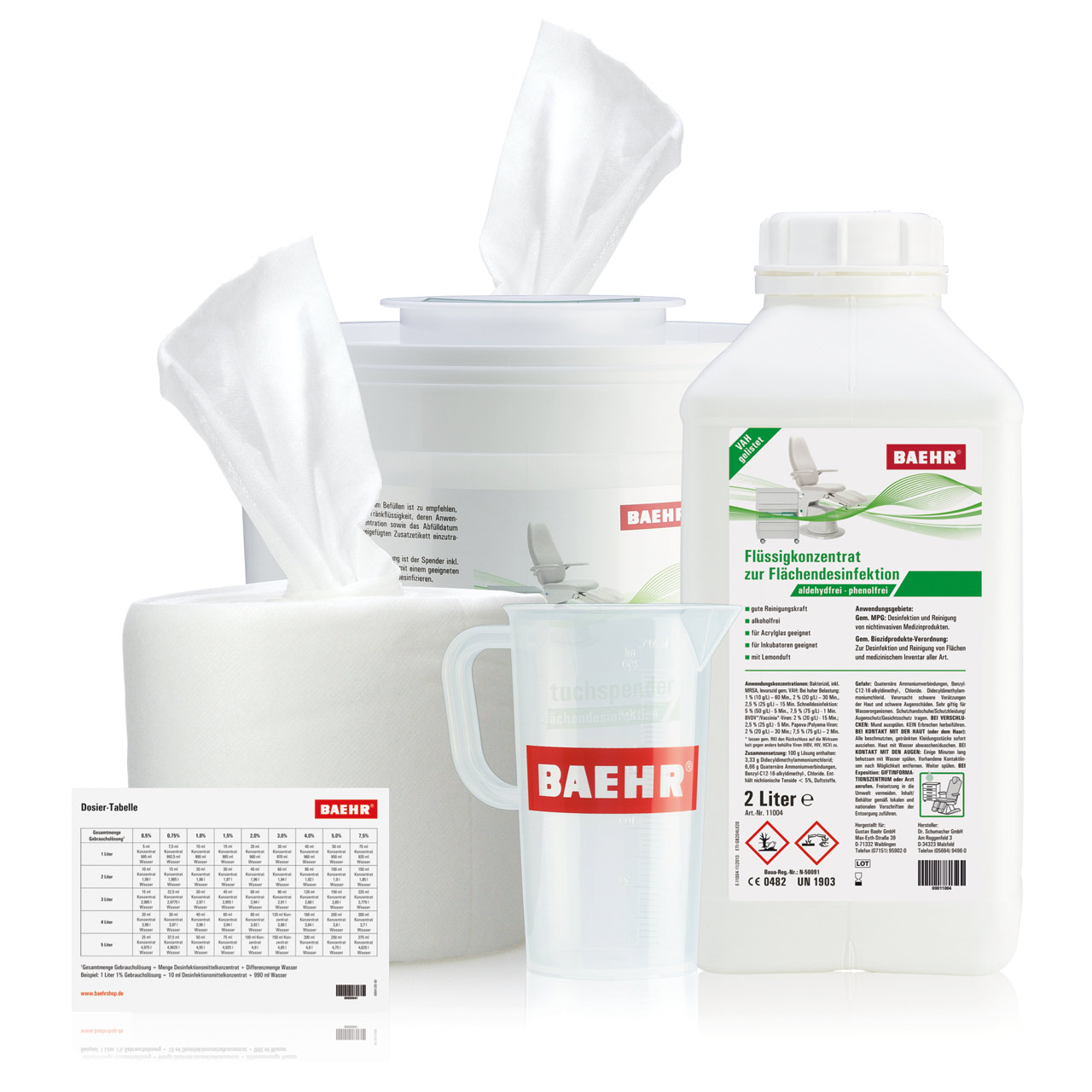 BAEHR Desinfektionstücher MAXI Starter-Set