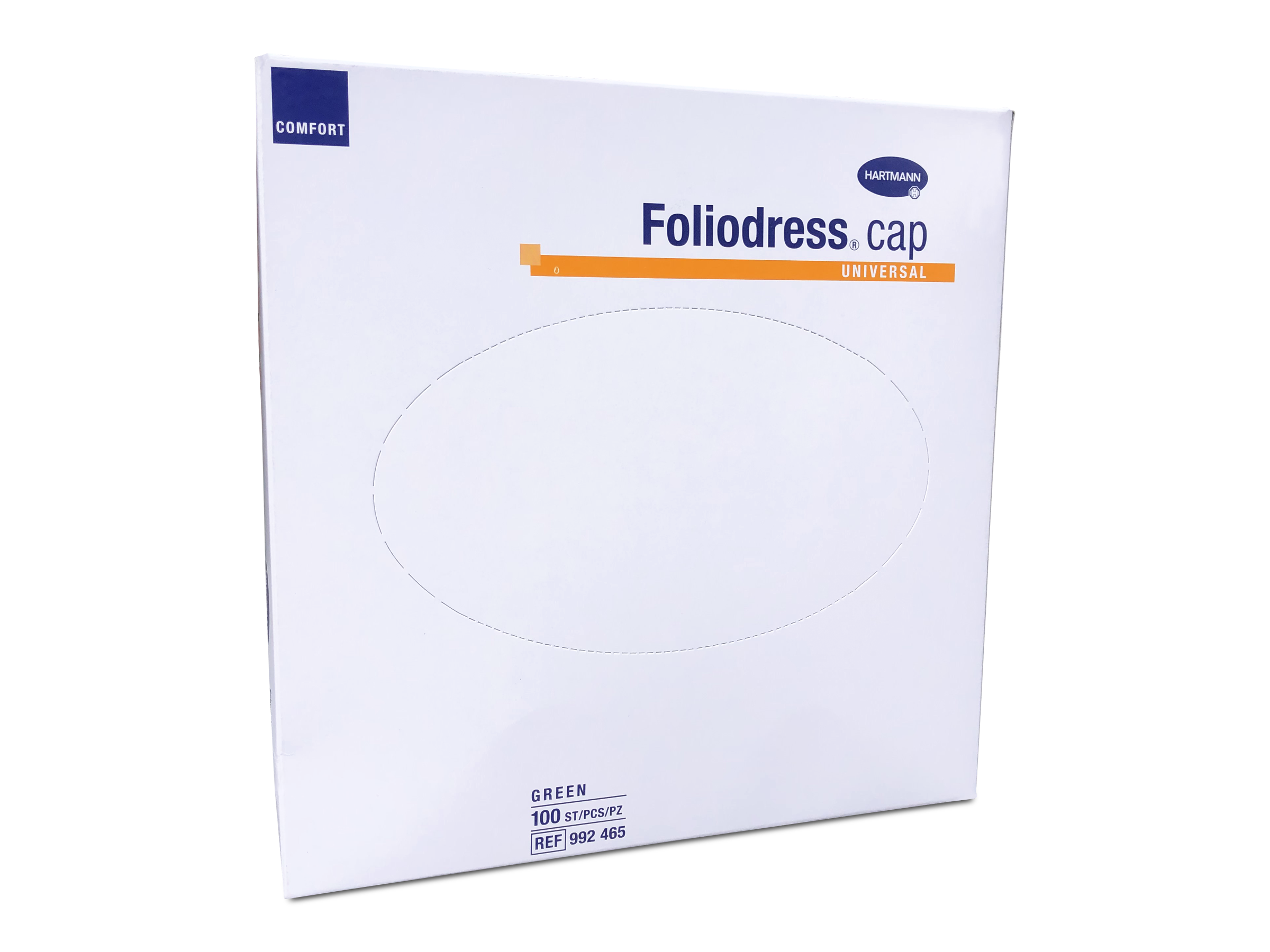 Hartmann Foliodress Cap Comfort universal grün Viskose Einweg-Kopfhauben | 100 Stück
