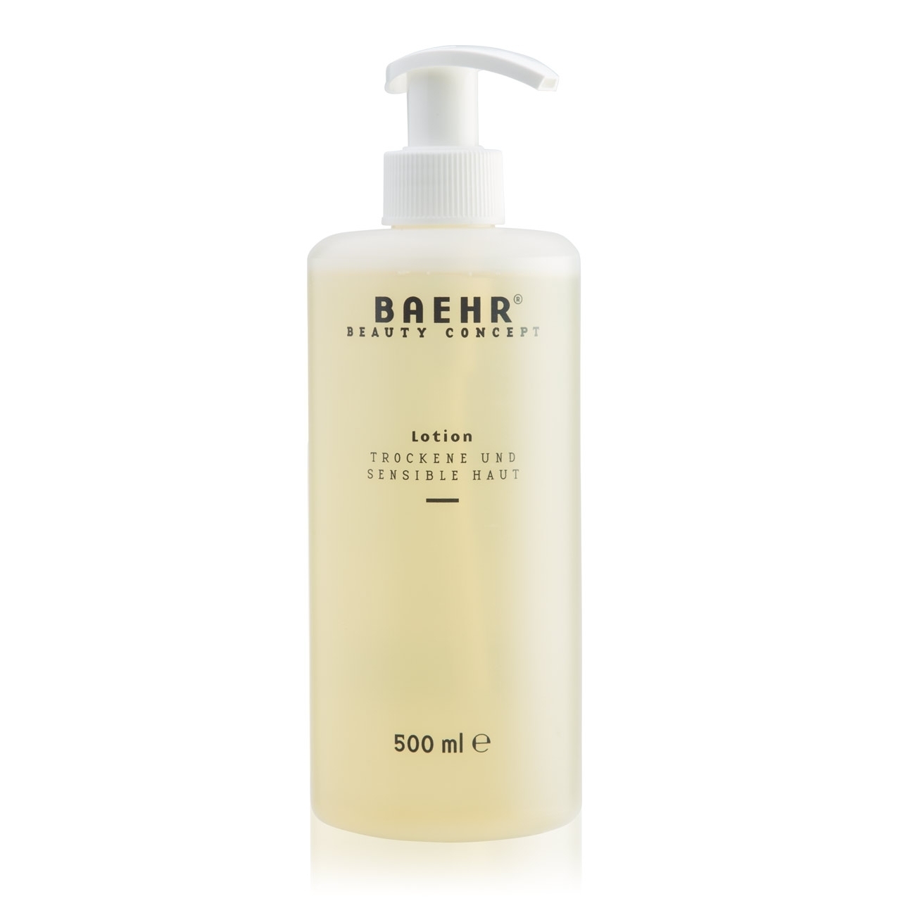 BAEHR BEAUTY CONCEPT - Lotion Trockene und Sensible Haut, 500 ml Pumpflasche