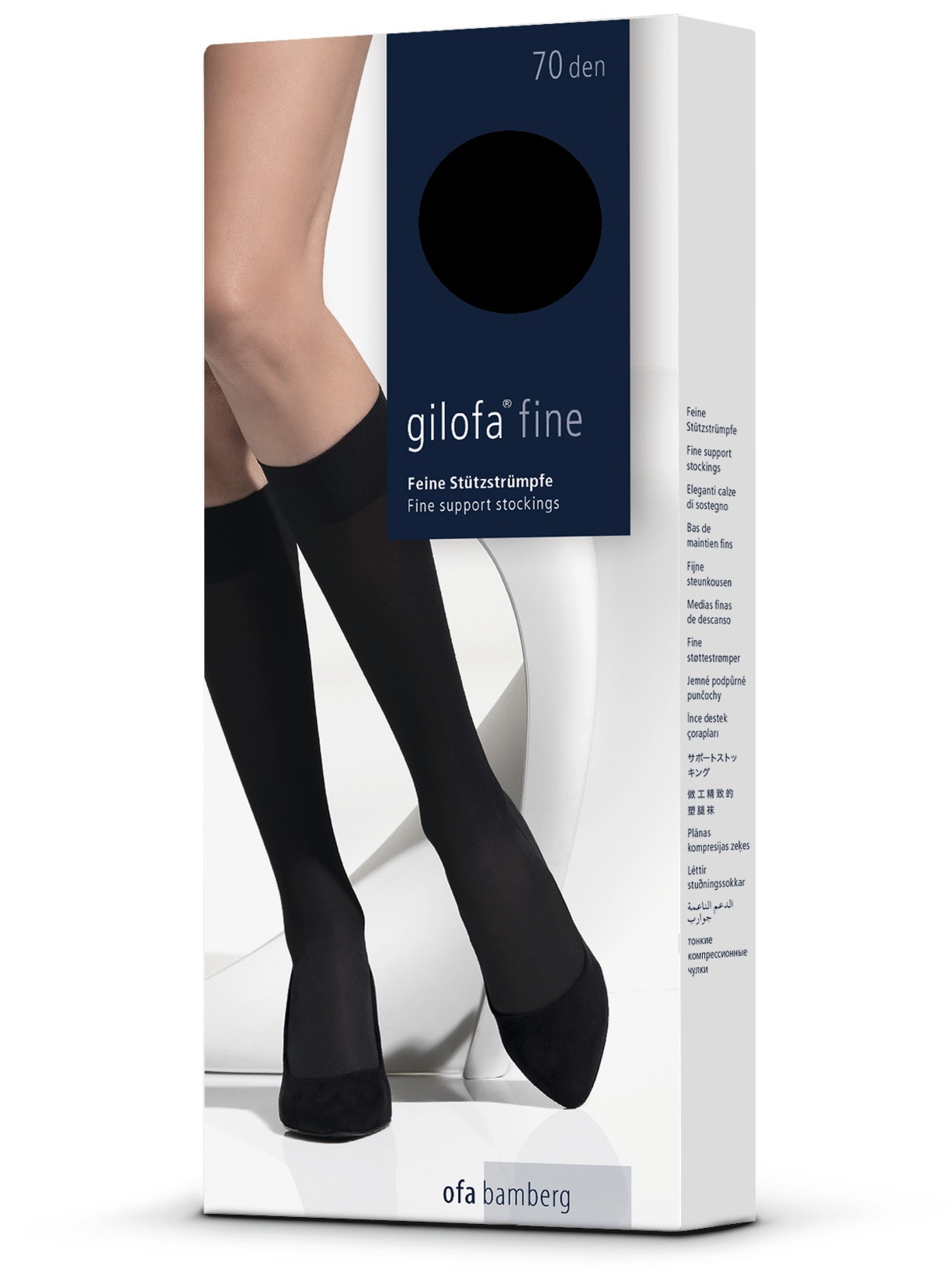 Gilofa Fine Kniestrümpfe schwarzbeere | Größe 35-37