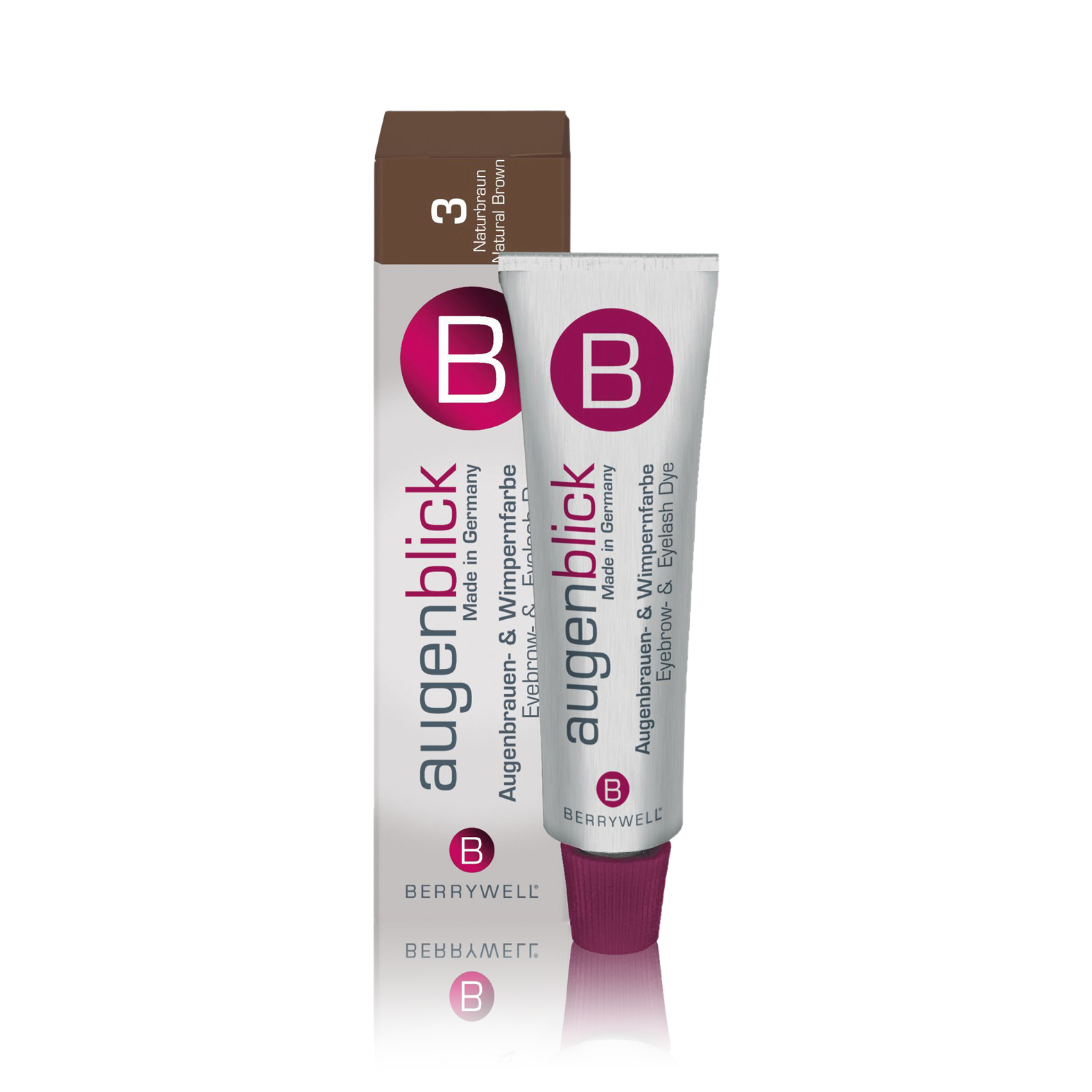 Berrywell Wimpernfarbe naturbraun Nr. 3, 15 ml