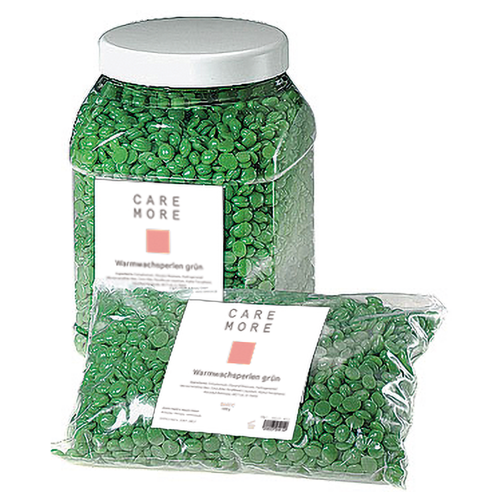 CARE MORE Warmwachsperlen grün 500 g