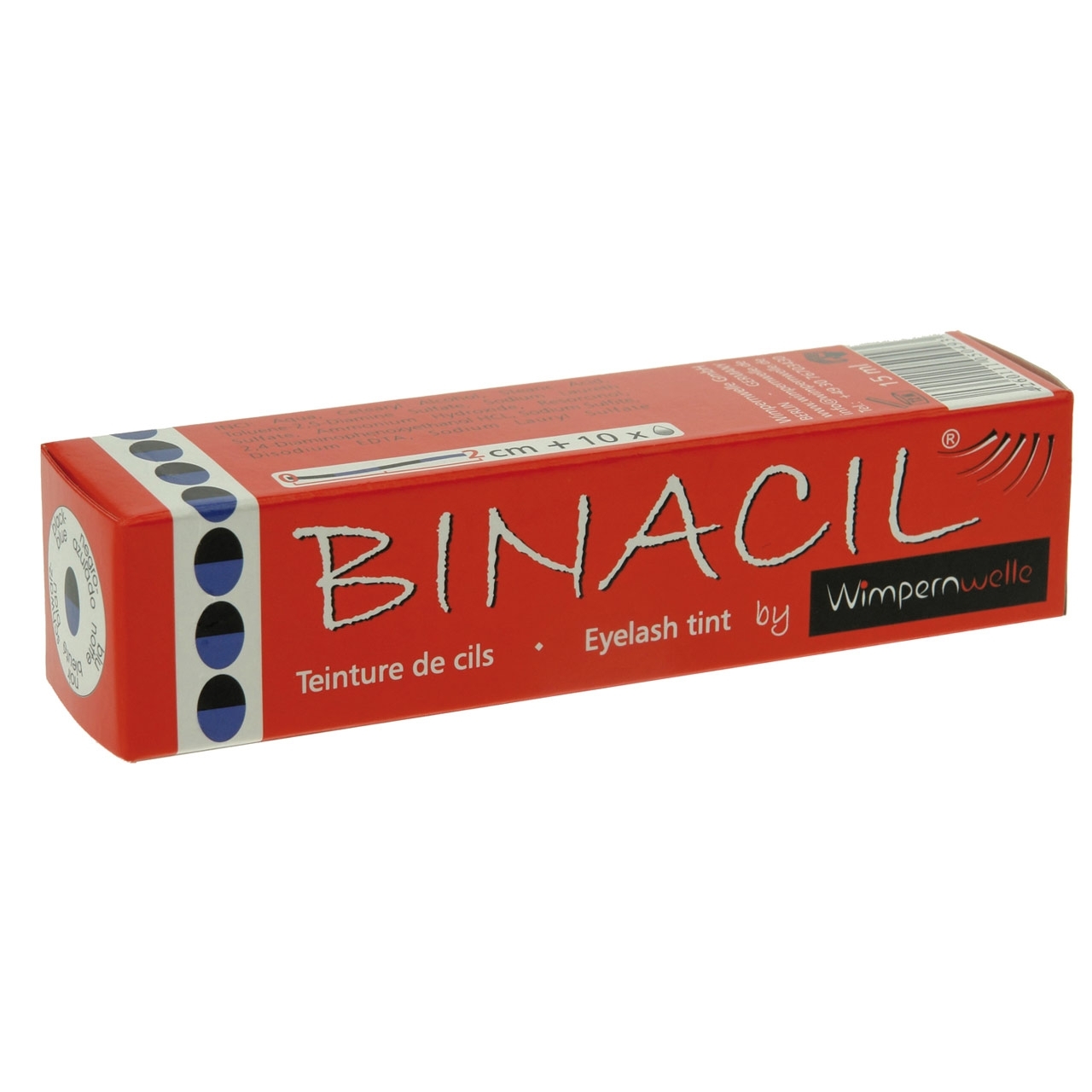 Wimpernwelle BINACIL Augenbrauen- und Wimpernfarbe, blauschwarz, 15g