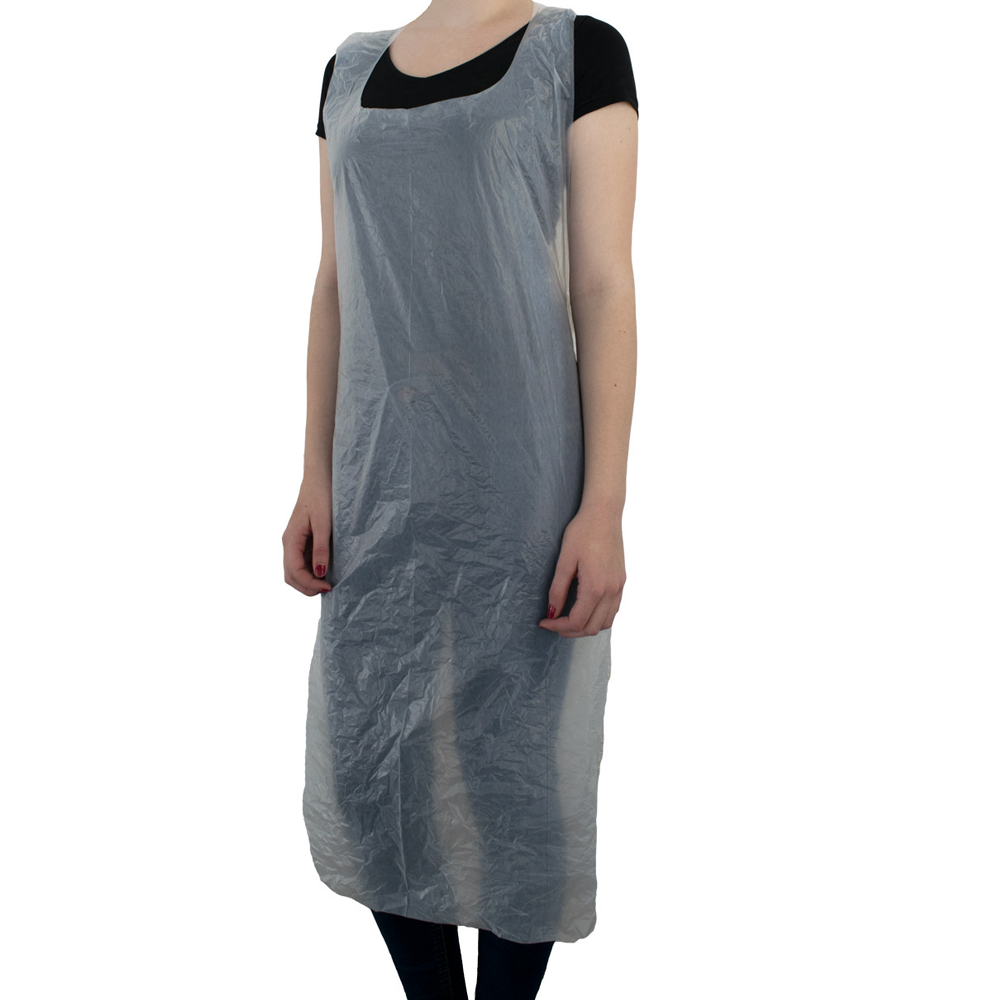 Einwegschürze weiss 50 Stück 80 x 125 cm | geblockt mit Abrissperforation