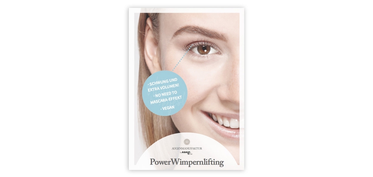 AUGENMANUFAKTUR - Wimpernlifting Flyer einzeln A6