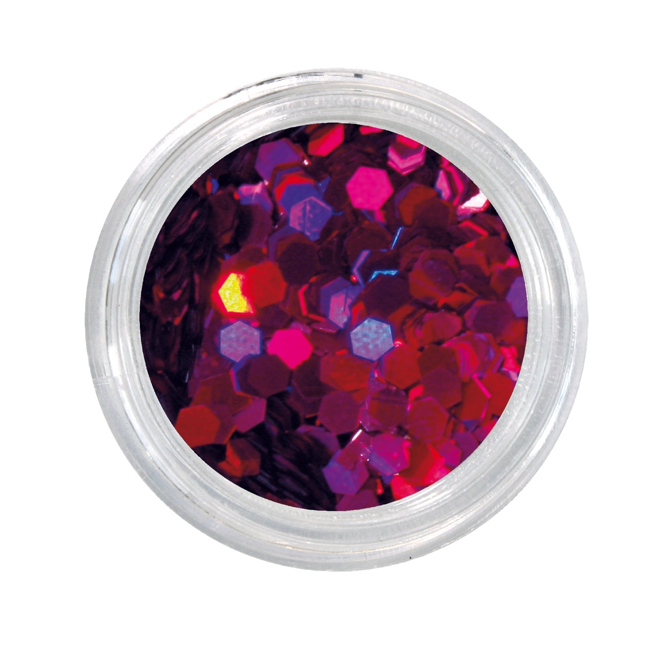 BAEHR BEAUTY CONCEPT NAILS Nailglitter Midi Sechseck fuchsia