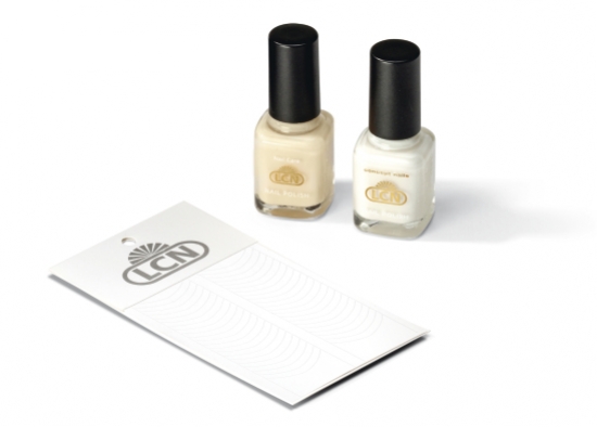 French Manicure Schablonen, rund